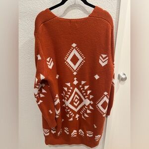 blue buttercup Aztec Sweater Size Small